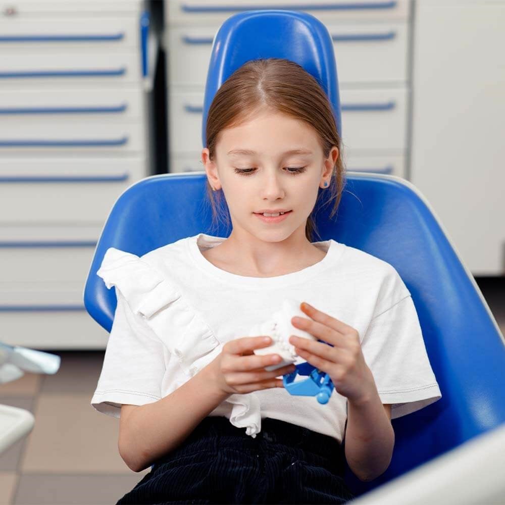 Child in an Orthodontic Consultation